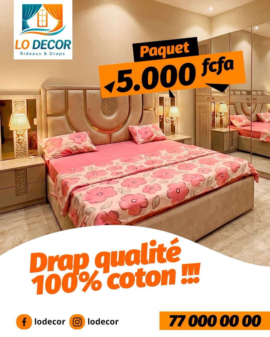 Drap rose